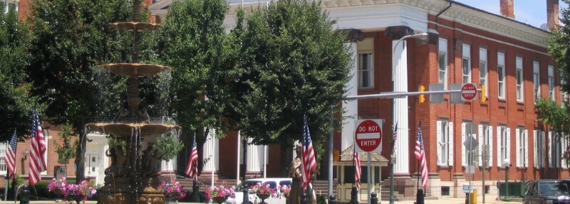 Water fountain in Chambersburg