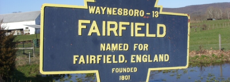 Fairfield city sign