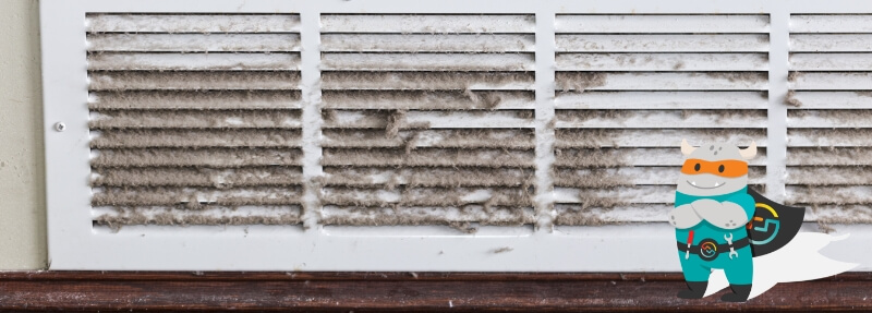 Clogged air filter