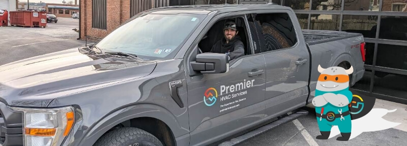 Premier HVAC work truck