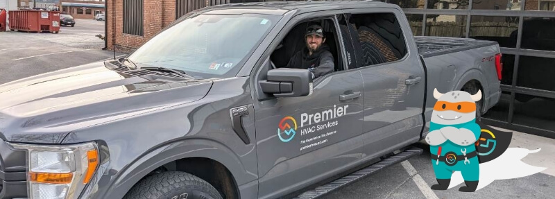 Premier HVAC work truck